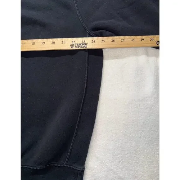 Nike Just Do It Crewneck Sweatshirt Black Mens Large "JUST DO IT" Red White - Picture 3 of 8